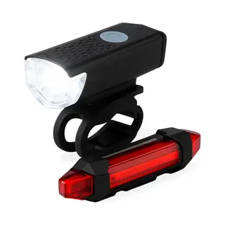 Innovaland - Fietslampjes Led Set Wit En Rood V2 - Oplaadbaar - Micro Usb - Fietslampje - Voorlicht En Achterlicht Fiets Led - Voorlamp Fiets -