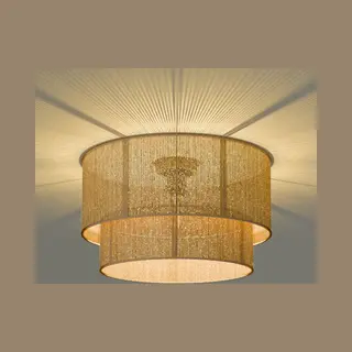 Nolt Kaya - Plafondlamp - E27 - Jute -⌀ 45cm - Bruin