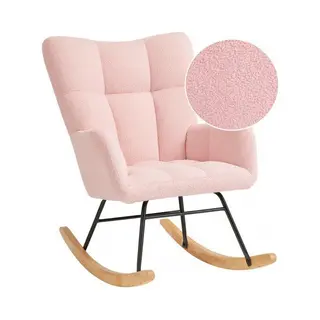 Sittt Noella - Schommelstoel - Gezellige Scandi-stijl - Licht Roze
