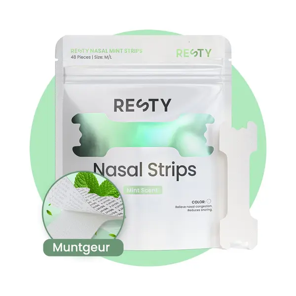 Resty Nose Strips Mint Fragrance - Pack Of 48 | Transparent & Skin Friendly | Sweat-proof Hold For Night, Sports & Travel | Drug-free Against Nasal thumbnail