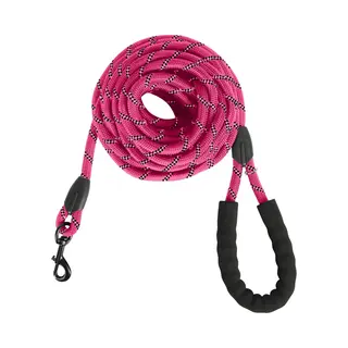 KCMultisupplies Hondenriem 8 Meter - Reflecterende Hondenlijn - Met Gevoerd Handvat - Geschikt Voor Grote En Kleine Honden - Nylon Looplijn
