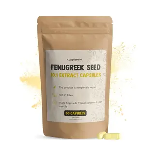 Cupplement Fenugreek Seed 500 Mg 60 Capsules - Fenegriek - Hormoonbalans - 60 Dagen Voorraad Per Zakje