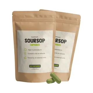 Cupplement Soursop Extract 500mg Combideal 2x 60 Capsules - Zuurzakgraviola Capsules 500 Mg 10, 1 Extract 60 Capsules (voorraad Voor 2 Maanden) –