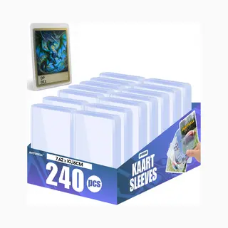 Actueell® Toploaders 3x4 Inch Xxl Box (240 Stuks) – Geschikt Voor Penny Sleeves & Binder – Pvc-vrij