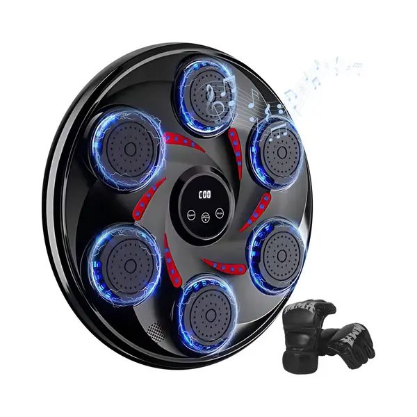 Gatson Premium Boxing Machine - Bokszak - 6 Interactieve Targets - Zwart thumbnail