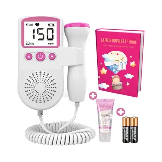 Gatson Doppler - Baby Hartmonitor - Inclusief E-book Doppler Gel Batterijen - Roze