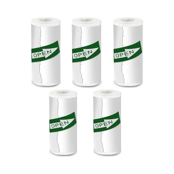 Gatson 5 Zelfklevende Rollen Voor Mini Printer - Navulling - Pocket Printer Papier - Sticker Rollen Papier thumbnail