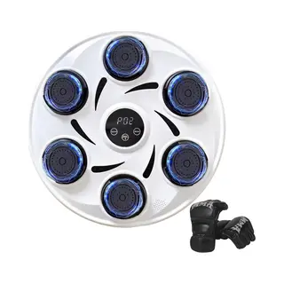 Gatson Premium Boxing Machine - Boksmachine Met Muziek - Inclusief Bokshandschoenen - Anti-Impact Technologie - 48x48 Cm