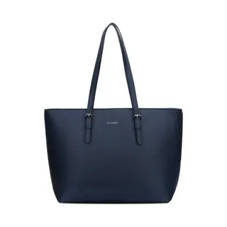 Eleganci® - Schooltas - Dames Tassen - Shopper - Tas Met Rits - Schoudertas - Handtas - Werktas - Geschikt Voor A4 - Blauw