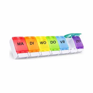 Pillendoos 7 Dagen - Pillendoosje - Medicijnen Doosje - Nederlands