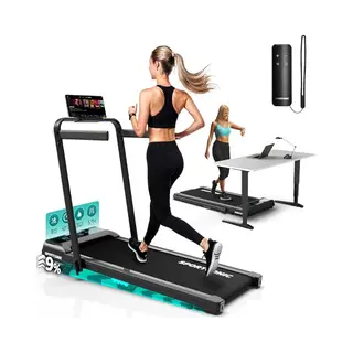 Sportconic Loopband 1-12km/u – Walking Pad – Loopband Inklapbaar – Wandelband – Met Hellingfunctie – Incl. Tablethouder En Afstandsbediening