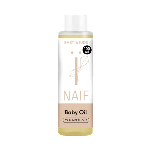 Naïf - Babyöl - Für Baby Und Kind - Mit Inhaltsstoffen Auf Natürlicher Basis - Vegan -Oil - Pflegeprodukte - Öl - Babymassage - 100ml thumbnail