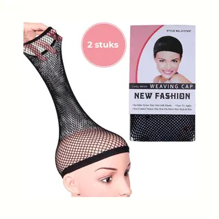 Wigs & More Wig Cap - Haarnetje Pruik - Haarnet Voor Dames Pruiken - 2 Stuks Zwart