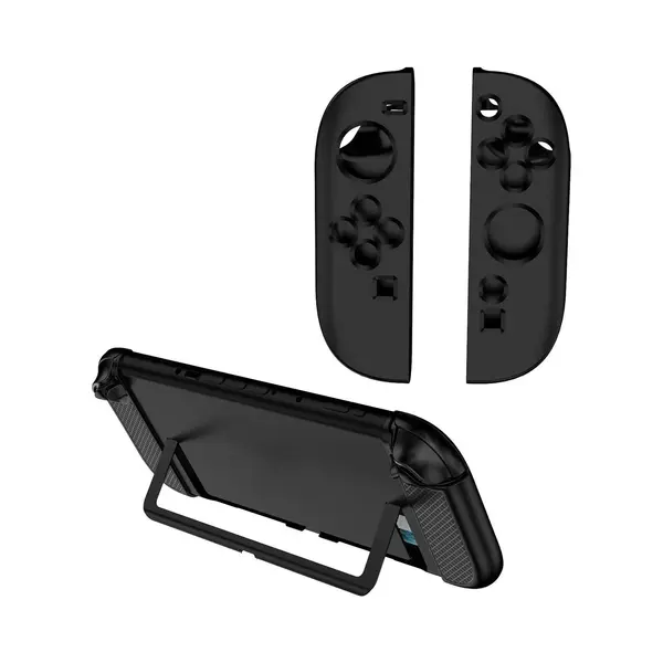 The Powerstore Tpu Silicone Hoes / Skin Geschikt Voor Nintendo Switch 2 Joy-Con Controllers - Zwart thumbnail
