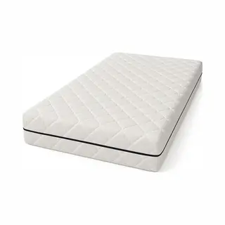 Kikishop Matelas 90x200 Cm, 24 Cm D'épaisseur, Mousse à Froid, Blanc, Moyenne Ferme, Housse Zippable