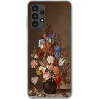 Telefoonhoesje Geschikt Voor Samsung Galaxy A13 4G Hoesje - Stilleven Met Bloemen - Kunst - Oude Meesters - Siliconen Telefoonhoesje
