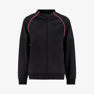 Dutchy Meisjes Trainingsjas Zwart Roze - Maat 128
