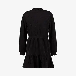TwoDay Meisjes Jurk Met Glitters Zwart - Maat 158/164