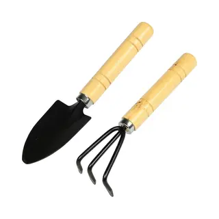 Benson Mini Tuingereedschap Set - 2-delig - Houten Handvat - Compact Formaat
