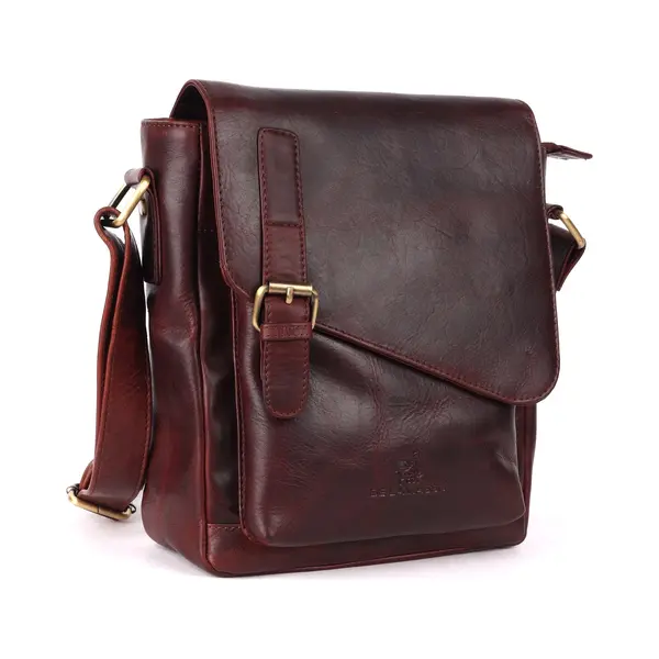 De Lamassu® (Luna) Leren Schoudertas & Crossbody – Echt Leer – Compact & Elegant – Unisex – Luxe Geschenkverpakking thumbnail