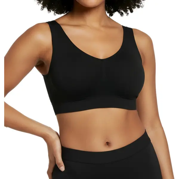 Shapetape Comfort Bh Zonder Beugel - Maat Xxl - Zwart - Met Uitneembare Bh Vulling - Bamboe Bh - Extra Comfortabele Sport Bh - Zwangerschaps Bh - Beugelloze Bh thumbnail