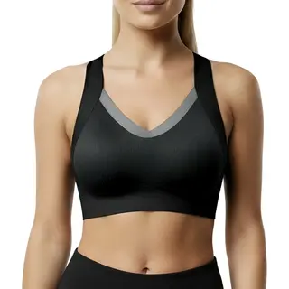 Shapetape Naadloze Comfort Bh - Maat Xxl - Zwart - Met Bh Vulling - Bamboe Bh - Extra Comfortabele Sport Bh - Zwangerschaps Bh - Bh Met Beugel - Met Push Up -