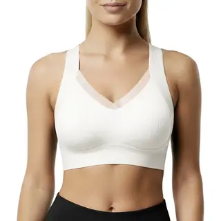 Shapetape Naadloze Comfort Bh - Maat Xl - Wit - Met Bh Vulling - Bamboe Bh - Extra Comfortabele Sport Bh - Zwangerschaps Bh - Bh Met Beugel - Met Push Up -