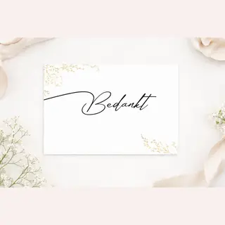 Art Foto Service Groep 16 Stuks Bedankt Kaarten - Set Bedankt Kaartjes - Bedankjes - Bedankt Kaartjes - Bedankt Cadeautje - Bedankjes - Doopsuiker - Set Kaarten - -