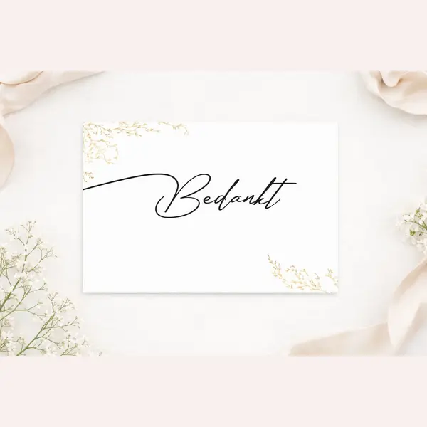 Art Foto Service Groep 16 Stuks Bedankt Kaarten - Set Bedankt Kaartjes - Bedankjes - Bedankt Kaartjes - Bedankt Cadeautje - Bedankjes - Doopsuiker - Set Kaarten - - thumbnail