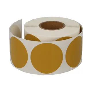 1000 Etiketten Stickers Rond 35 Mm Op Rol Goud - Label Blanco Sticker Gekleurd Sluitzegel - Dappaz