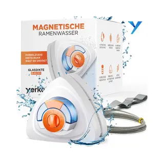 Yerkoo Magnetische Ramenwasser - Ruitenreiniger - Ramenwasser - Raamtrekker - Trekker - Raamwisser - Tractor - Ramenwisser - Raamzuiger - Raamwasser -