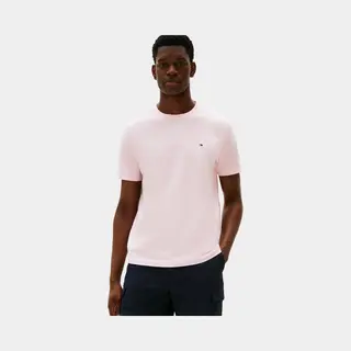 Tommy Hilfiger For Man. MW0MW39995 T-shirt With Embroidered Logo Pink (M), Casual, Cotton, Short Sleeve