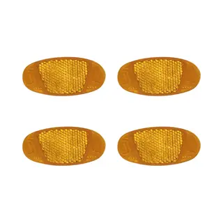 Purepeak Spaakreflectoren Set 4 Stuks - Spaakverlichting Kinderfiets - Spaakversiering - Oranje