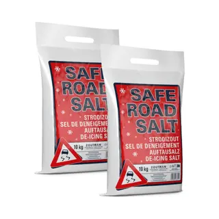 SaferoadSalt Safe Road Salt® - Strooizout En Dooizout - 2 X 10 Kilogram - Multipack - Totaal 20 Kg