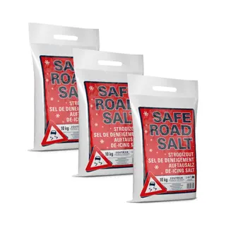 SaferoadSalt Safe Road Salt® - Strooizout En Dooizout - 3 X 10 Kilogram - Multipack - Totaal 30 Kg