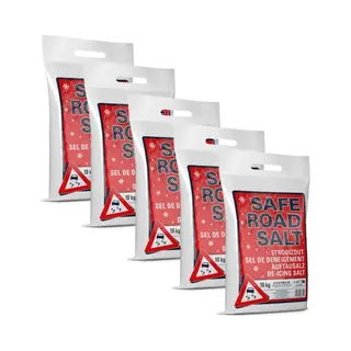 SaferoadSalt Safe Road Salt® - Strooizout En Dooizout - 5 X 10 Kilogram - Multipack - Totaal 50 Kg