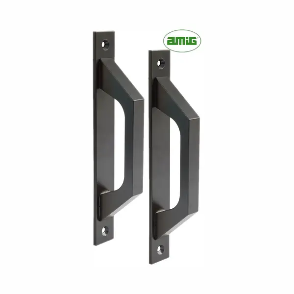 Amig Deurgreep Schuifdeur – 198x25mm – Aluminium – Loftdeur - Mat Zwart - 2 Stuks thumbnail