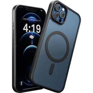 My Case Hoesje Geschikt Voor IPhone 12 Pro Max - Zwart - Geschikt Voor MagSafe – Slank, Sterk En Shock Proof