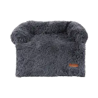 By Cee Cee By Cee Origineel Hondendeken Bank – Hondenkleed Bank - Fluffy Hondenmand - Premium - Volledig Afritsbaar - Donkergrijs - 85x90 - Maat M - Beau