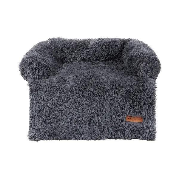 By Cee Cee By Cee Origineel Hondendeken Bank – Hondenkleed Bank - Fluffy Hondenmand - Premium - Volledig Afritsbaar - Donkergrijs - 85x90 - Maat M - Beau thumbnail