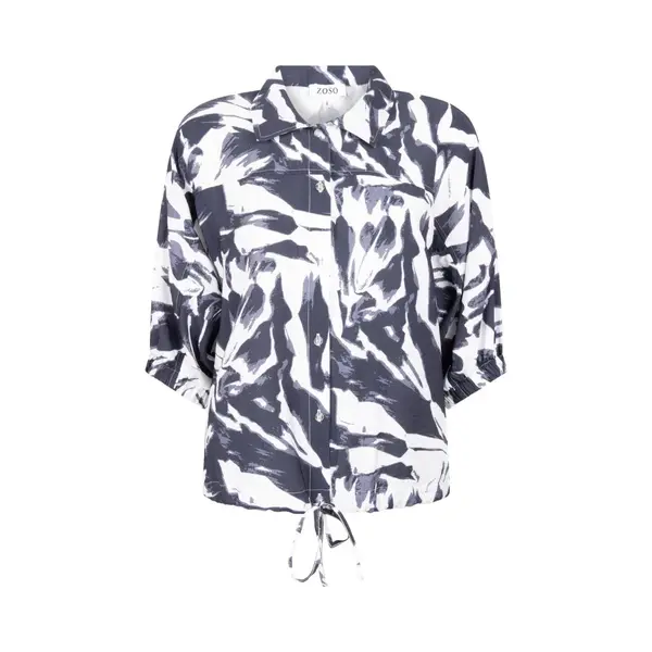 Zoso Blouse Yvette 262 Navy Dames Maat - Xl thumbnail