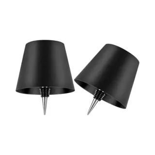 Dutch Standard Flessenlamp - Oplaadbaar - Tafellamp - Dimbaar - Aluminium - Waterdicht - Zwart - 2 Stuks