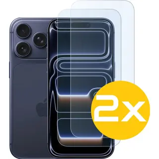 Lennexo Screenprotector Geschikt Voor IPhone 17 Pro - Glasplaat - Tempered Glass - 2 Stuks
