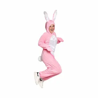 Partychimp Onesie Paashaas Kostuum Paashaas Pak Pasen Konijn Pak Mascotte Verkleedpak Haas Halloween Kostuum Volwassenen Horror Haas Carnavalskleding