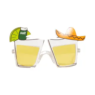 Partychimp Cocktail Bril Hawaii Thema Verkleed Bril Zomer Accessoires Carnaval Feestbrillen Tropisch - Unisex - Plastic - Bril - 12 Stuks