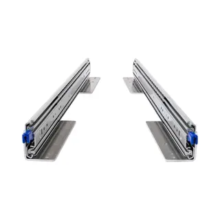 Brasom Ladegeleiders Brasom Auszugsschienen Bodenmontage - Schwerlastauszug 1500mm, 250kg, 60 Inch, Heavy Duty, Lock In/aus Schubladen Schienensystem, Kugellager, Links