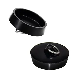 Scoby - Gootsteendop - Stop - Gootsteen Afsluiten - Plug - Sink Stopper - Zwart - Universeel - One Size - 44MM