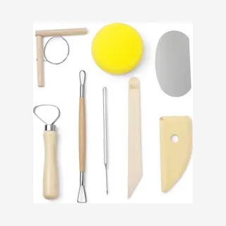 Scoby - Klei Sculptuur Gereedschapset - Boetseerset - Modeling Tools - 8-delig - Ideaal Voor Starters