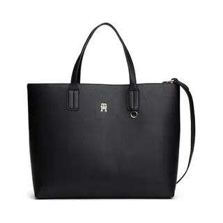 Tommy Hilfiger Satchel Th Icon Satchel (2-tlg., Kleine Schlüsselanhänger-Tasche Mit Reißverschluss), Damen Umhängetasche, Tragetasche, Shopper Mit