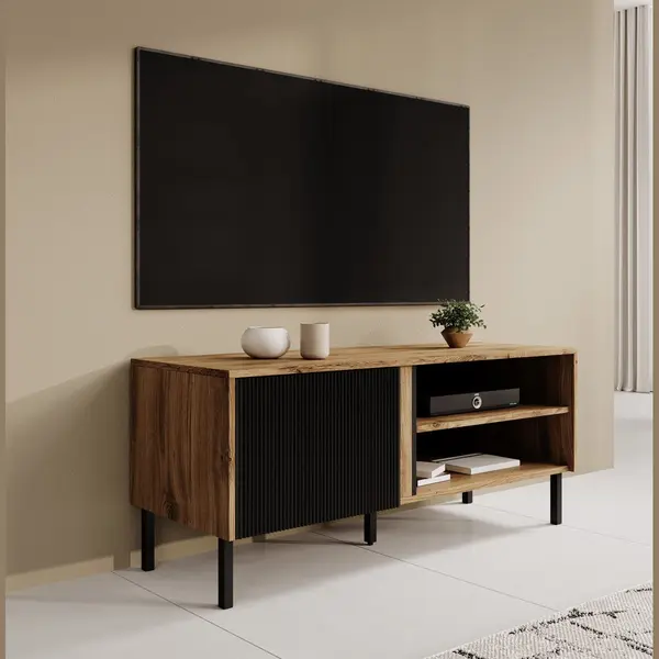 Meubella Tv-Meubel Margareth - Eiken - 120 Cm thumbnail